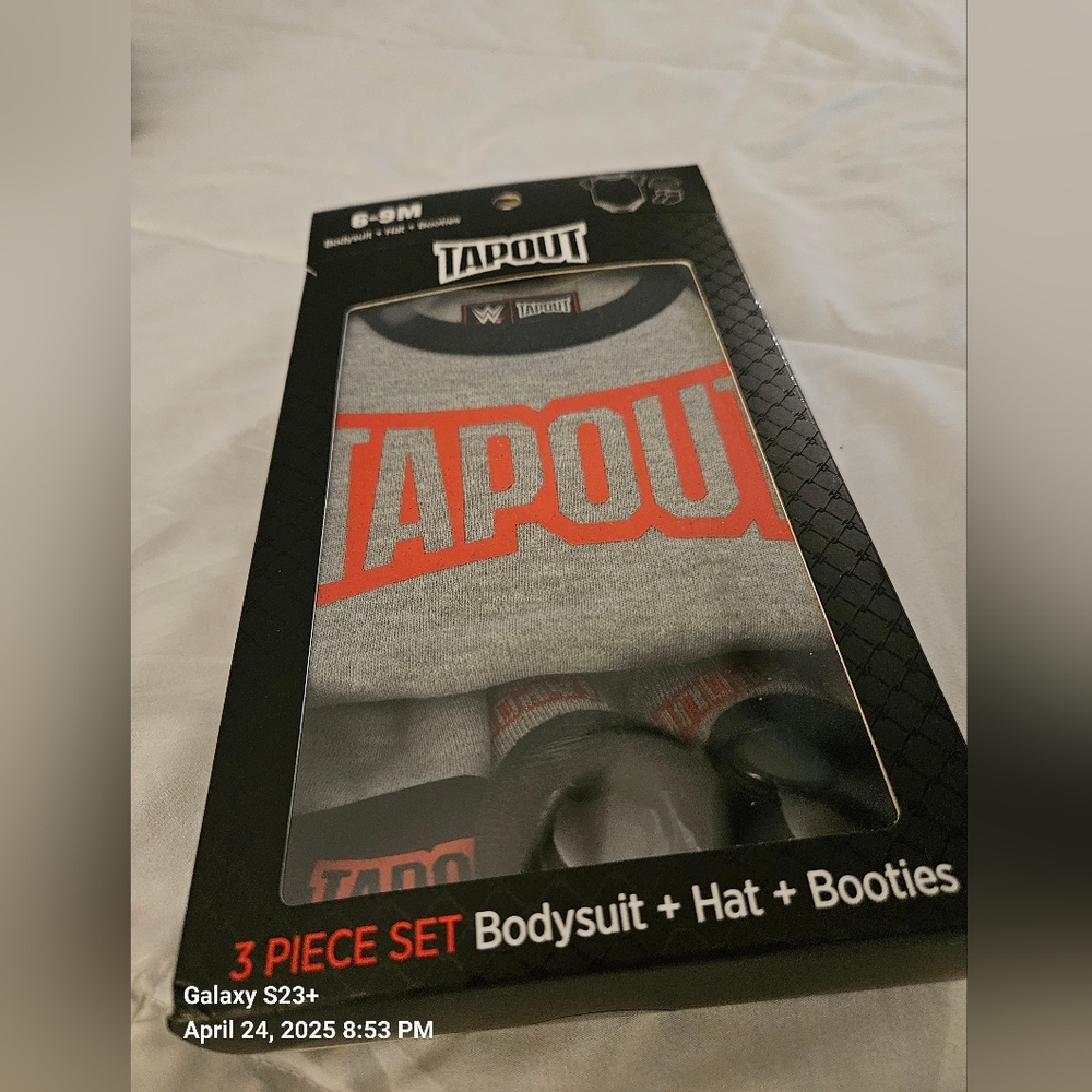 Tapout Gray and Red Kids Matching Set